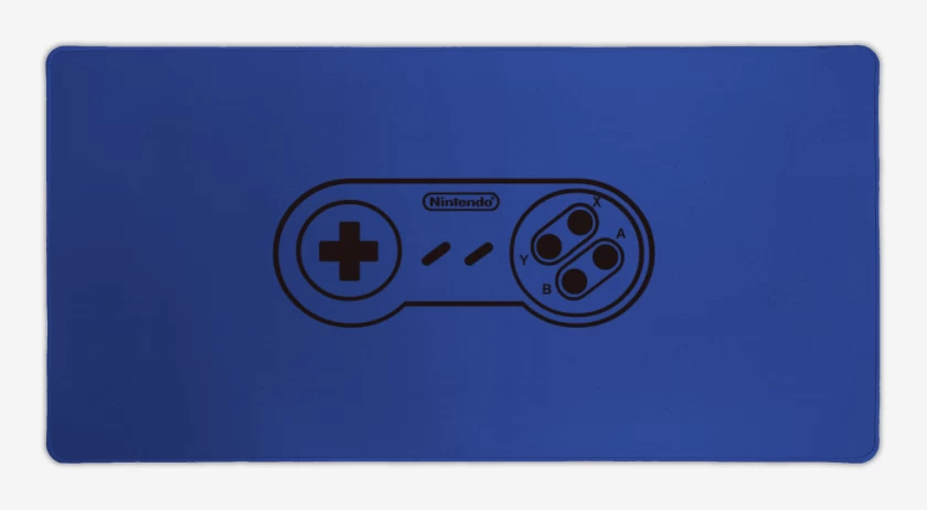 Mouse pad Gamer Azul Rey de Super Nintendo - Joystick