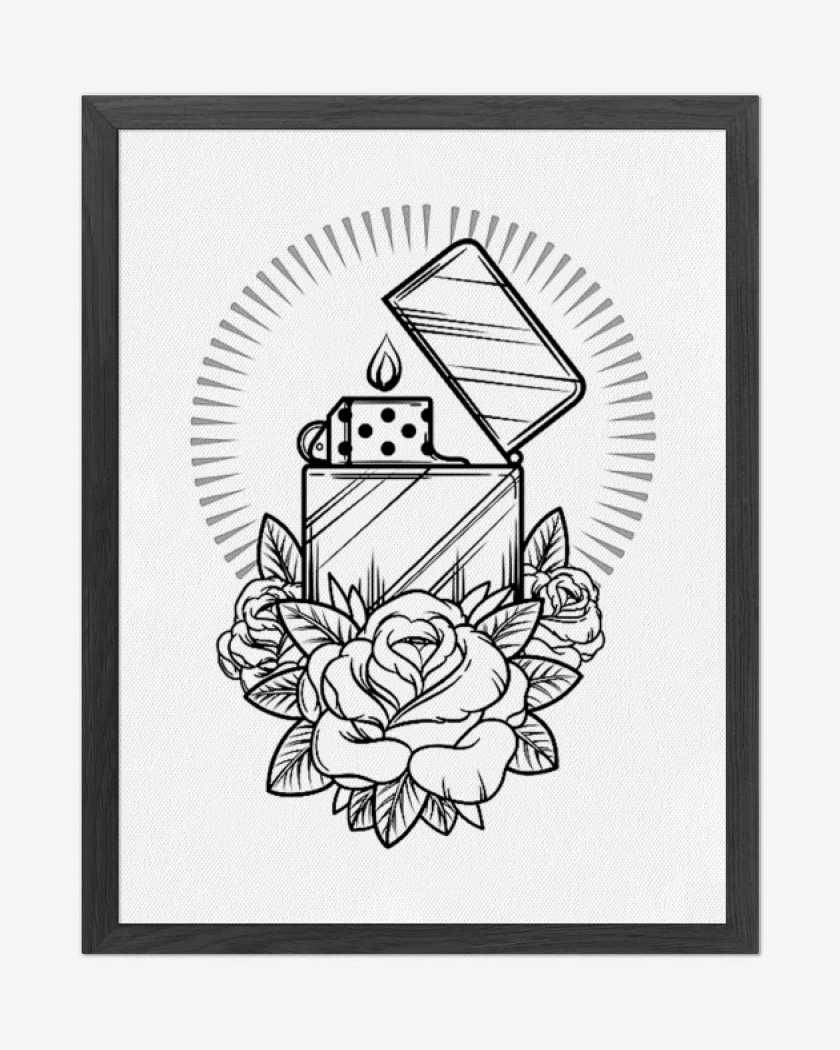 Cuadro decorativo Blanco de Encendedor