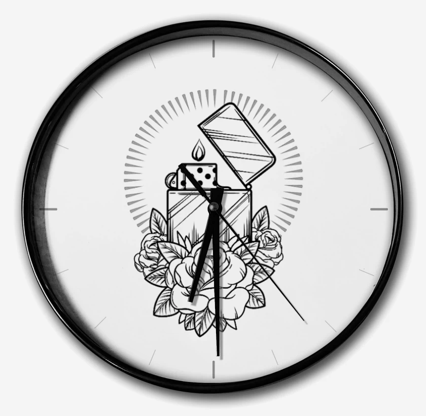Reloj Blanco de Encendedor