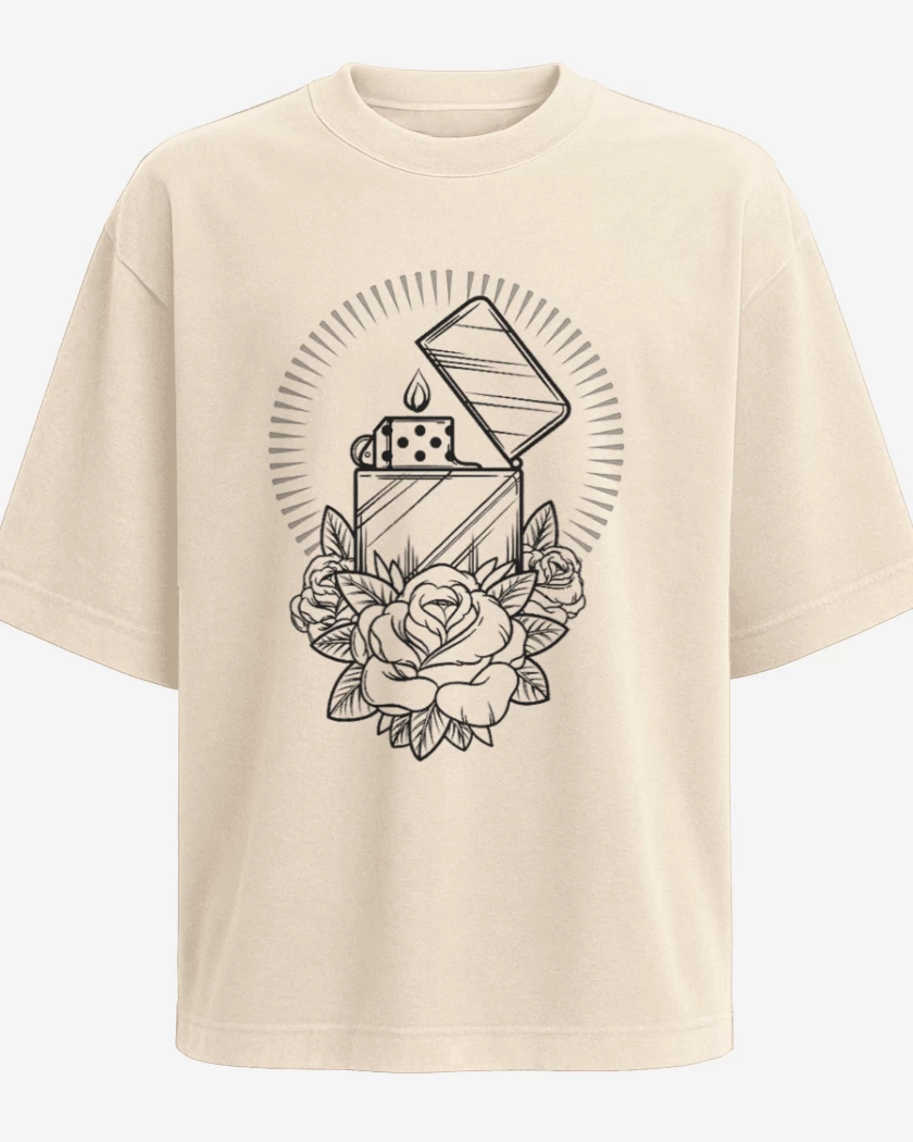 Polera Oversize Beige de Encendedor