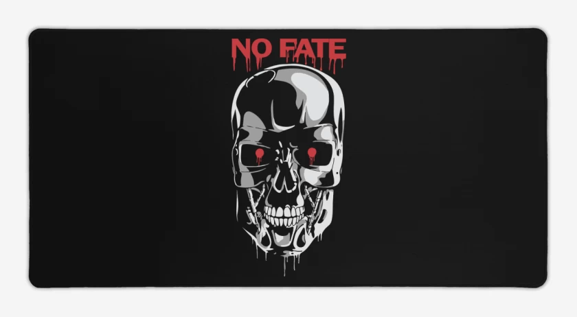 Mouse pad Gamer Negro de Terminator No Fate