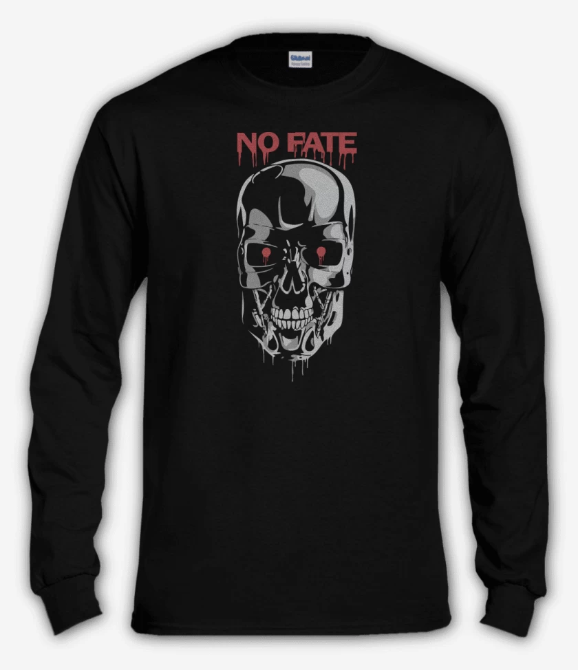 Polera manga larga Negro de Terminator No Fate