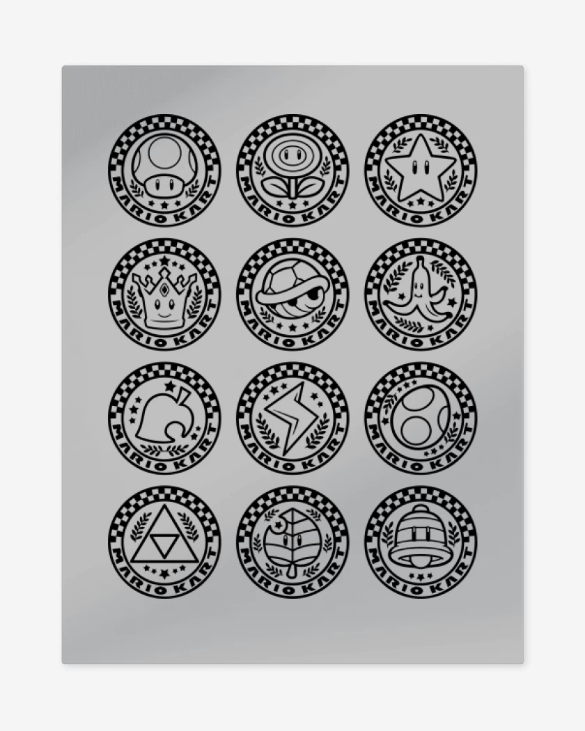 Print metalico Gris Melange de Cups