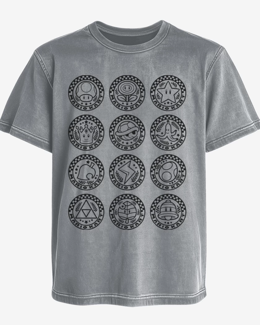 Polera desgastada Gris Melange de Cups