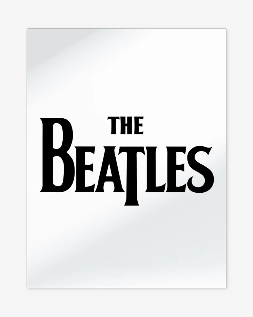 Print metalico Blanco de The Beatles