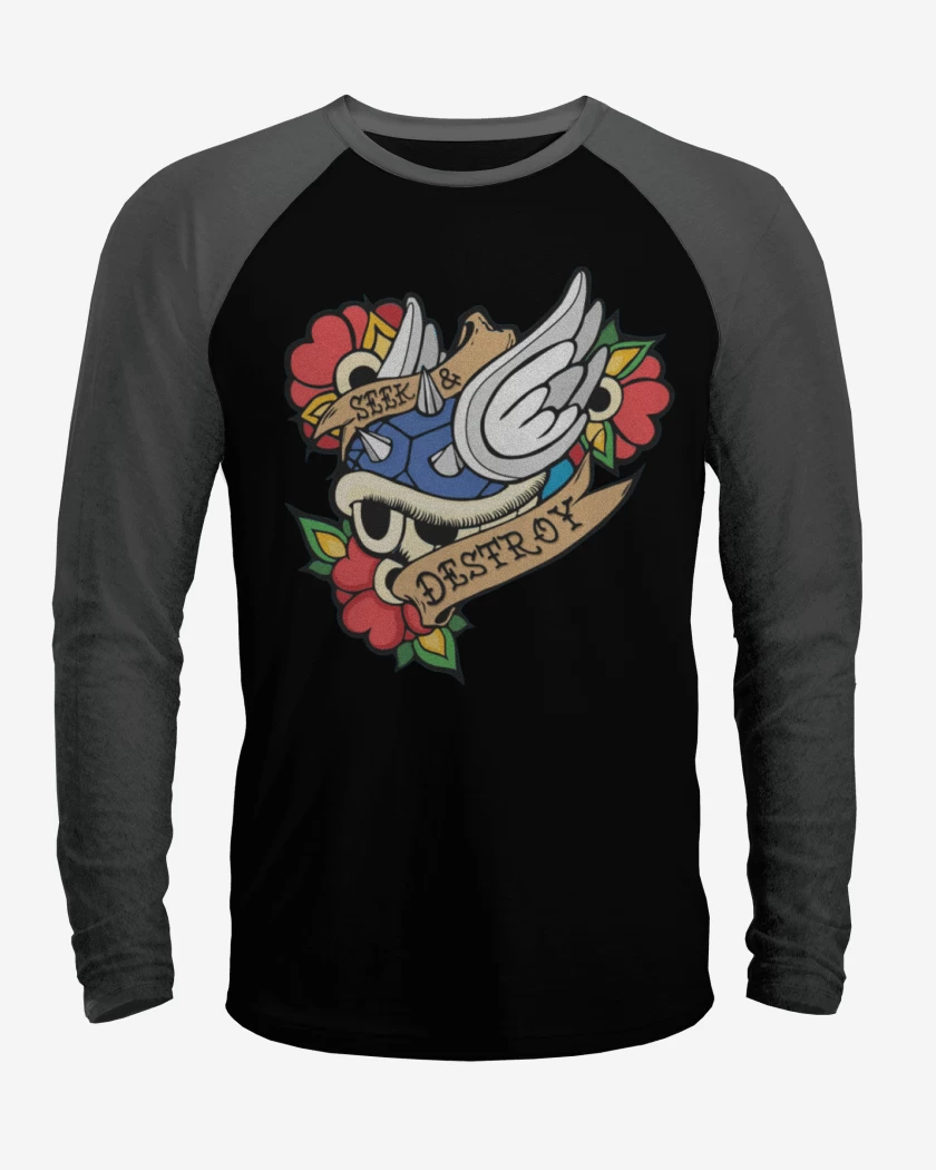 Polera Raglan Seek and destroy