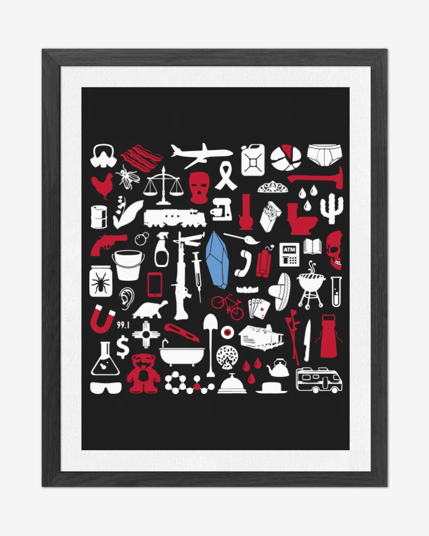 Cuadro decorativo Negro de items