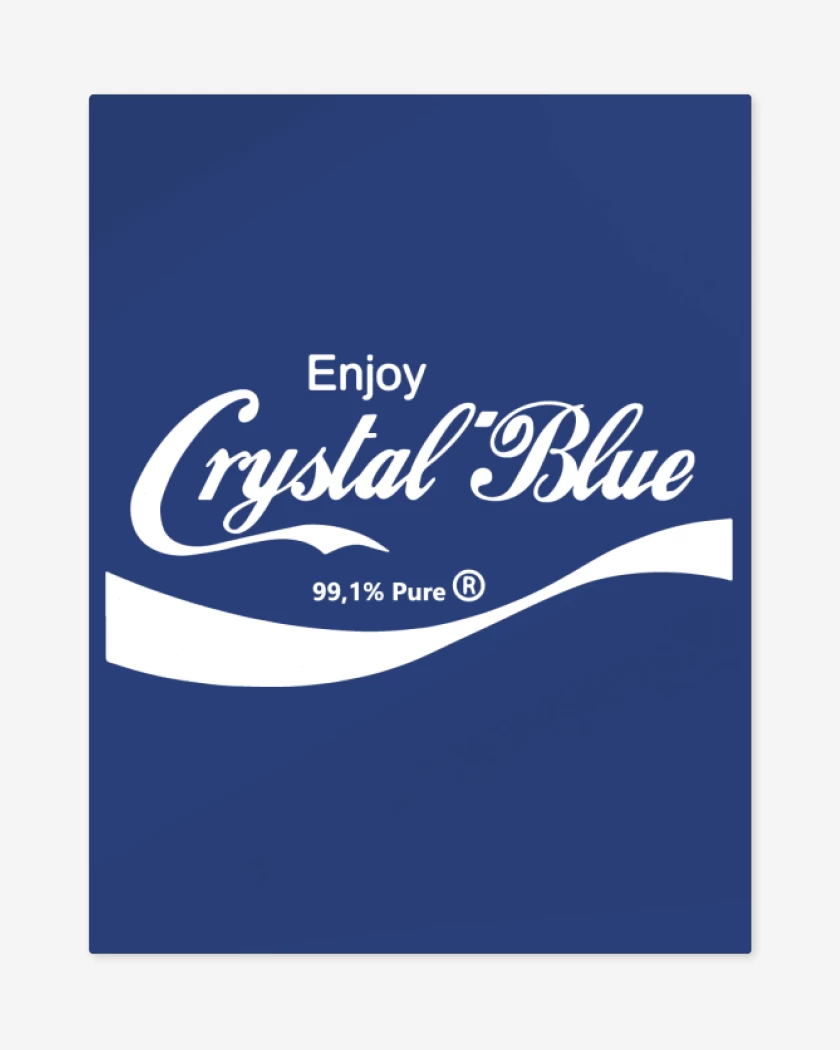 Print metalico Azul Rey de Enjoy Crystal Blue