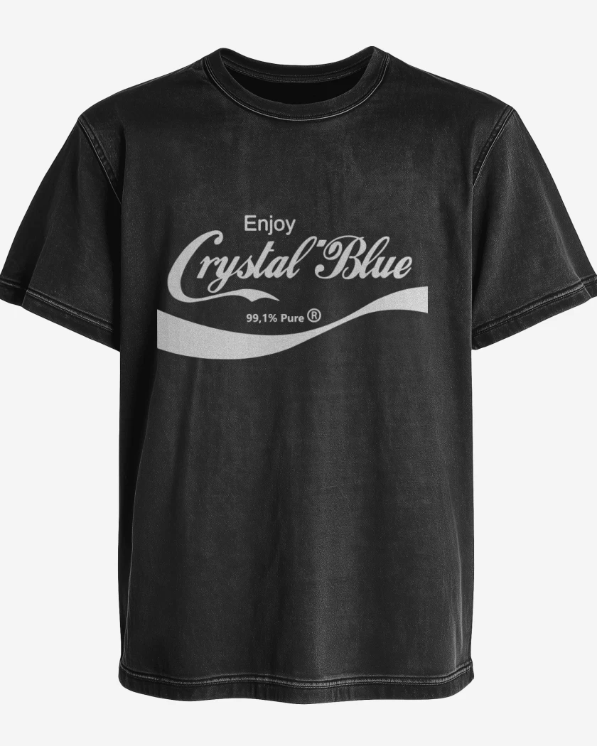 Polera desgastada Enjoy Crystal Blue