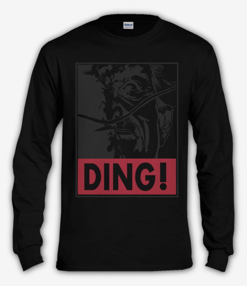 Polera manga larga Negro de Ding
