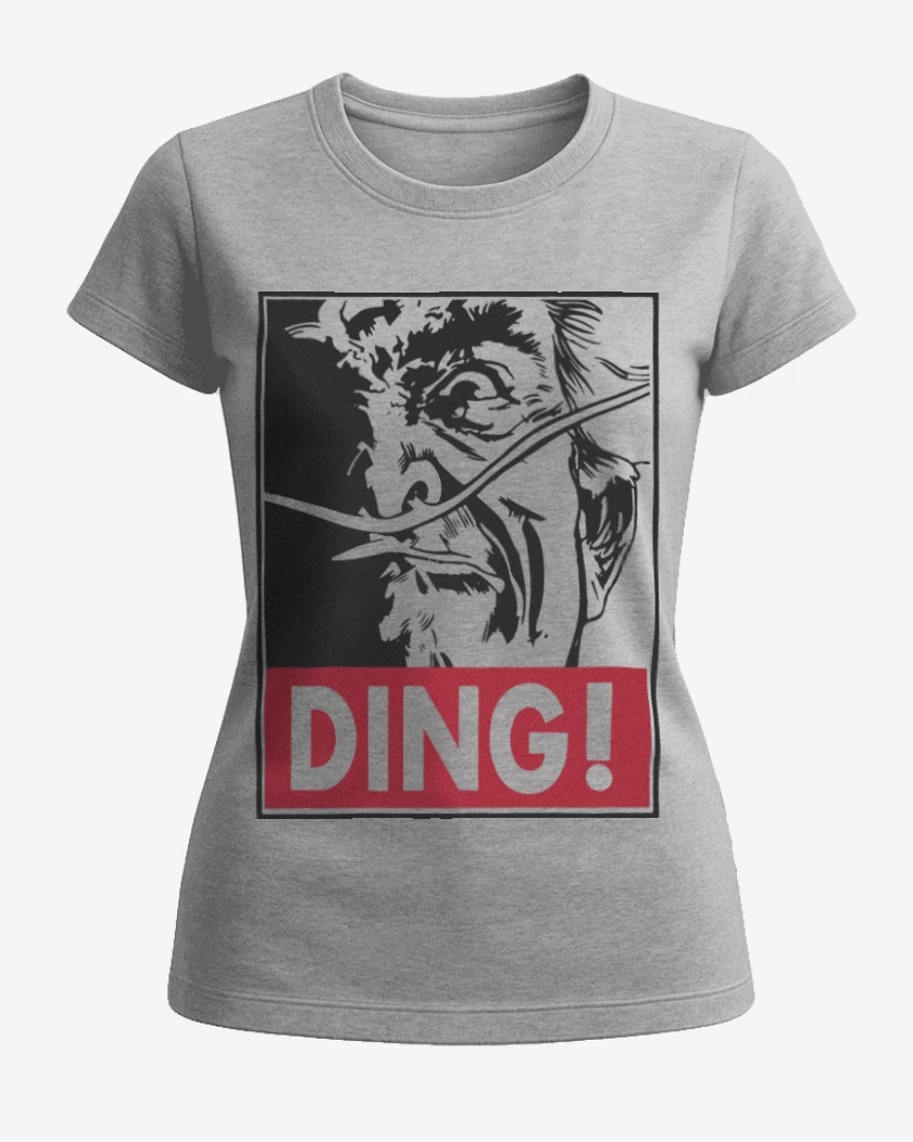 Polera de Mujer Gris Melange de Ding