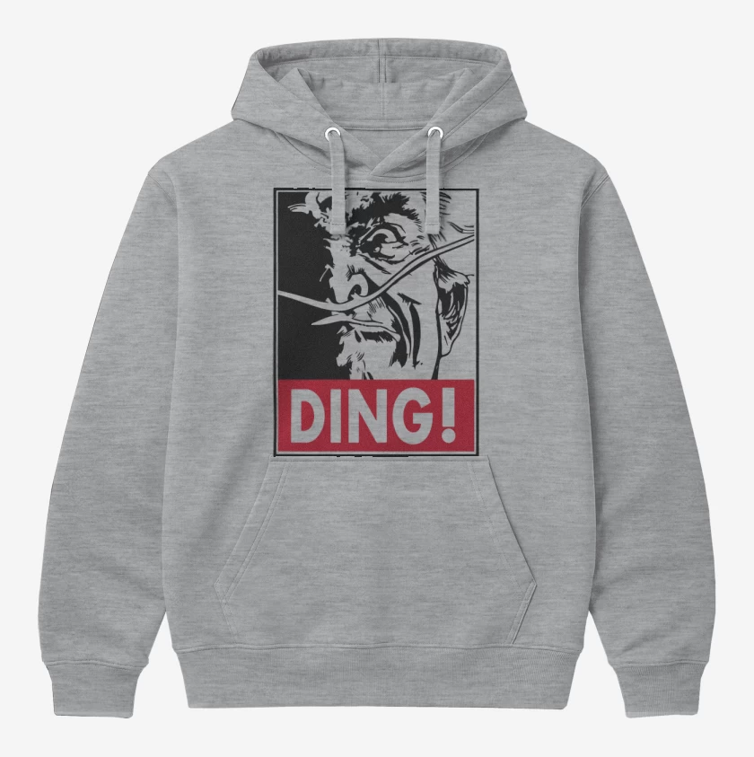 Polerón Canguro Gris Melange de Ding
