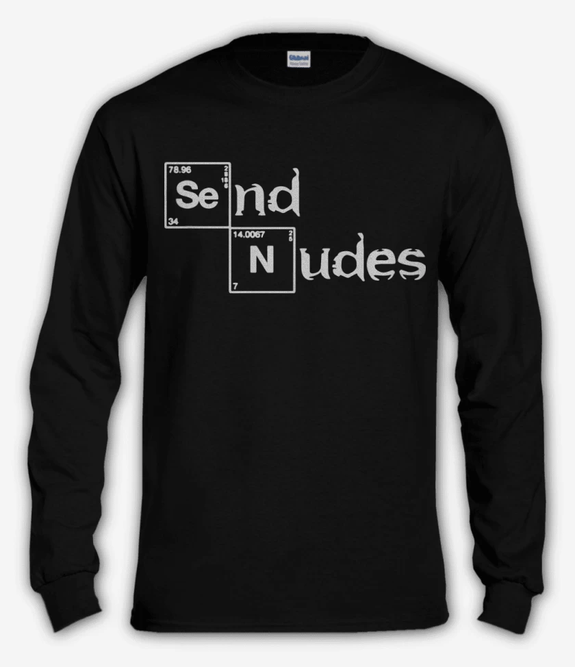 Polera manga larga Negro de Send nudes