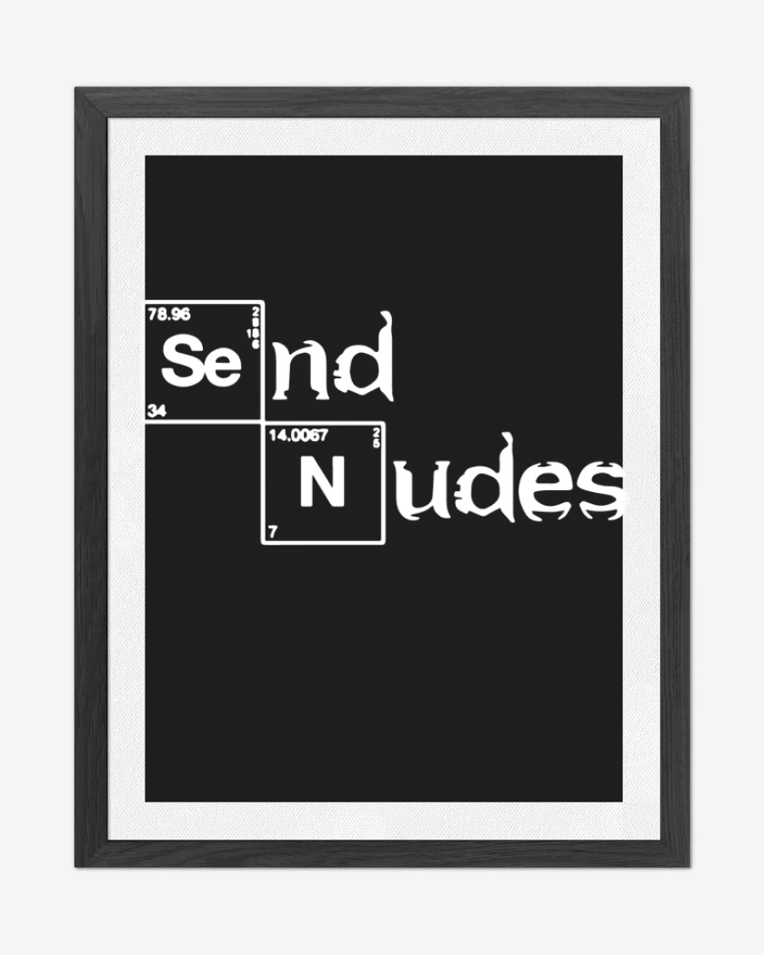 Cuadro decorativo Negro de Send nudes