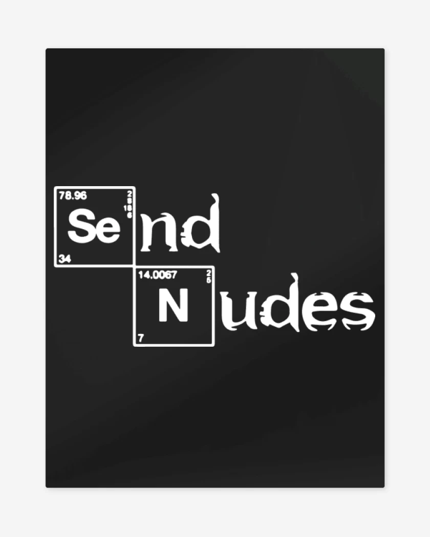 Print metalico Negro de Send nudes