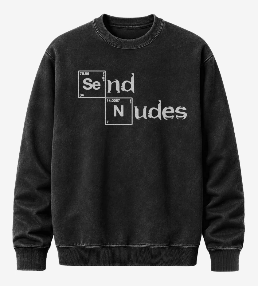 Poleron Polo Acid Wash Negro de Send nudes