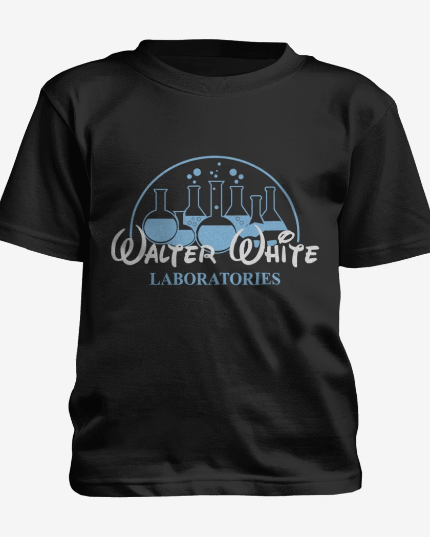 Polera de niño Negro de Walter white laboratories