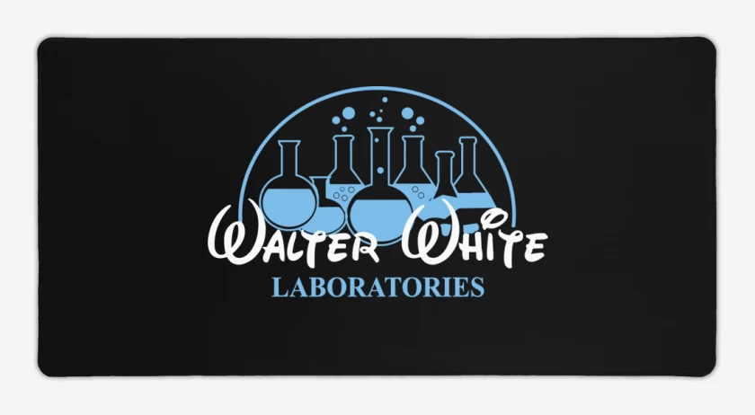 Mouse pad Gamer Negro de Walter white laboratories