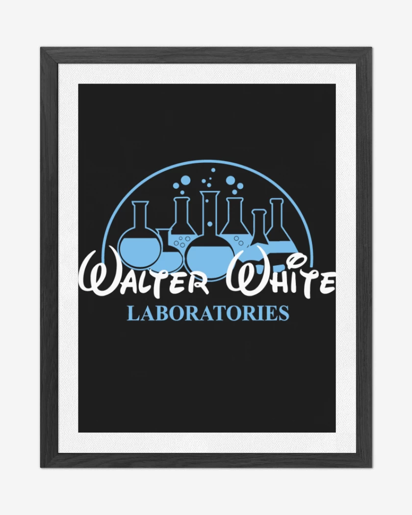 Cuadro decorativo Negro de Walter white laboratories