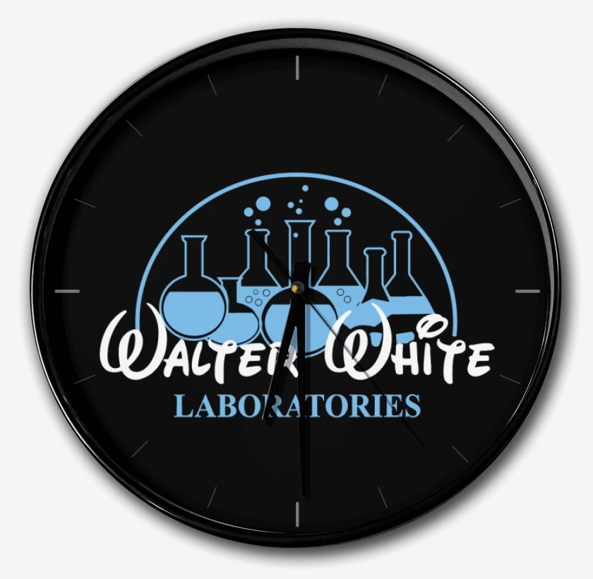 Reloj Negro de Walter white laboratories
