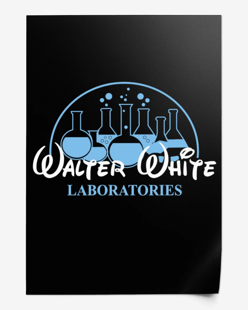 Print Negro de Walter white laboratories