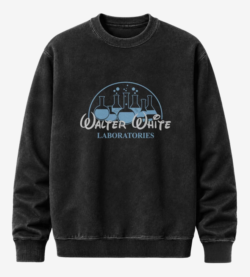Poleron Polo Acid Wash Negro de Walter white laboratories