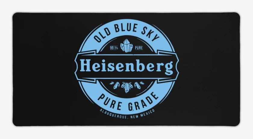 Mouse pad Gamer Negro de Heisenberg pure grade