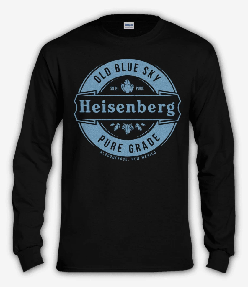 Polera manga larga Negro de Heisenberg pure grade