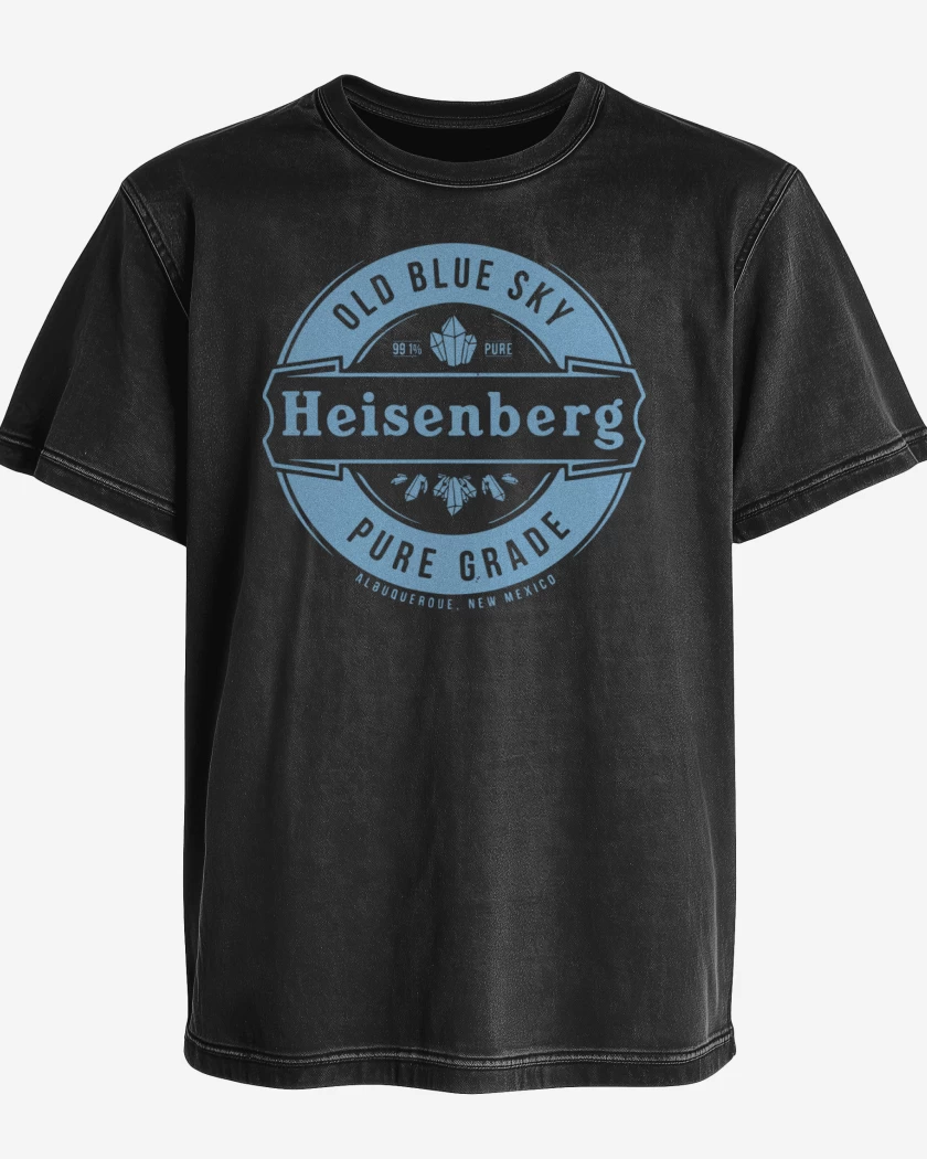 Polera desgastada Negro de Heisenberg pure grade