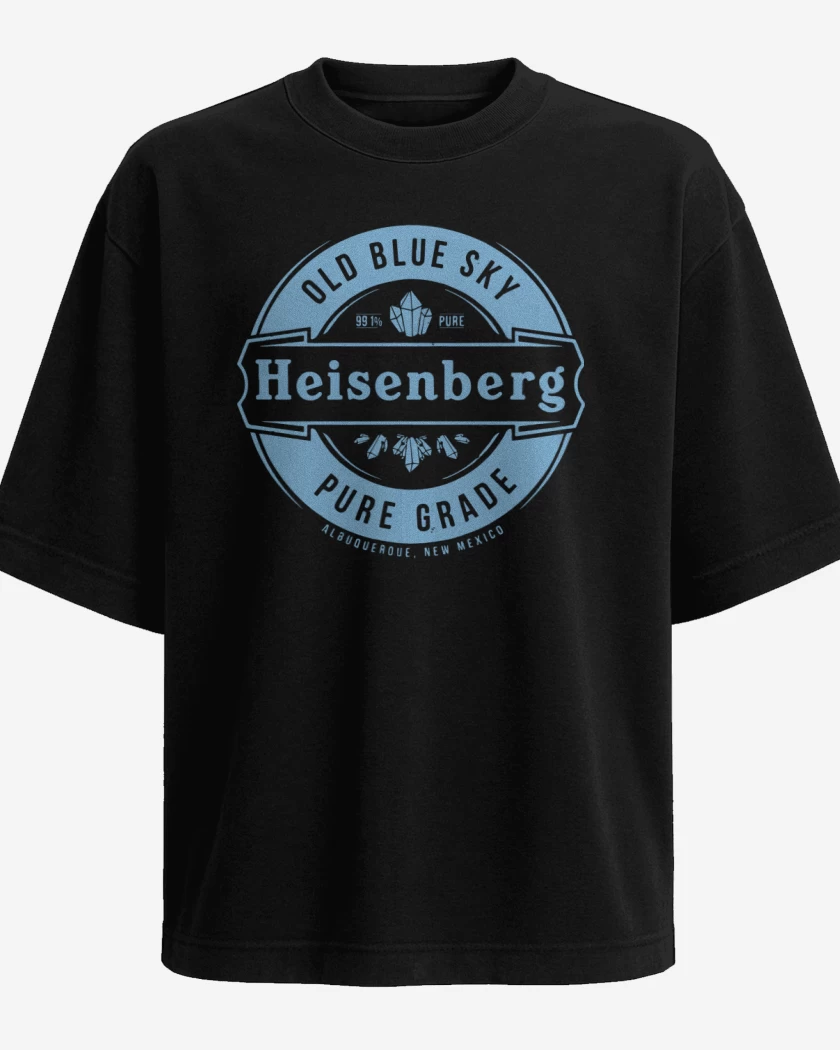 Polera Oversize Negro de Heisenberg pure grade