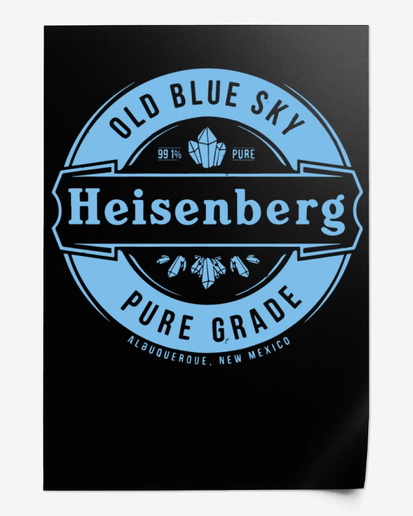 Print Negro de Heisenberg pure grade
