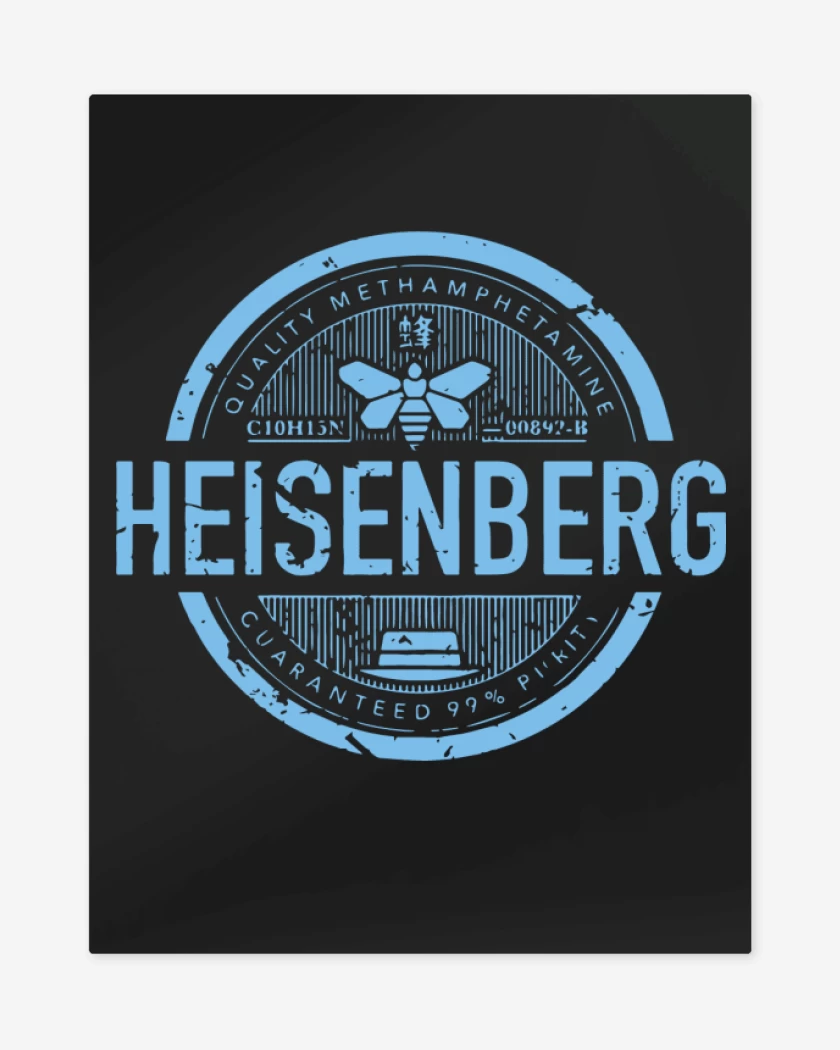 Print metalico Negro de Heisenberg quality