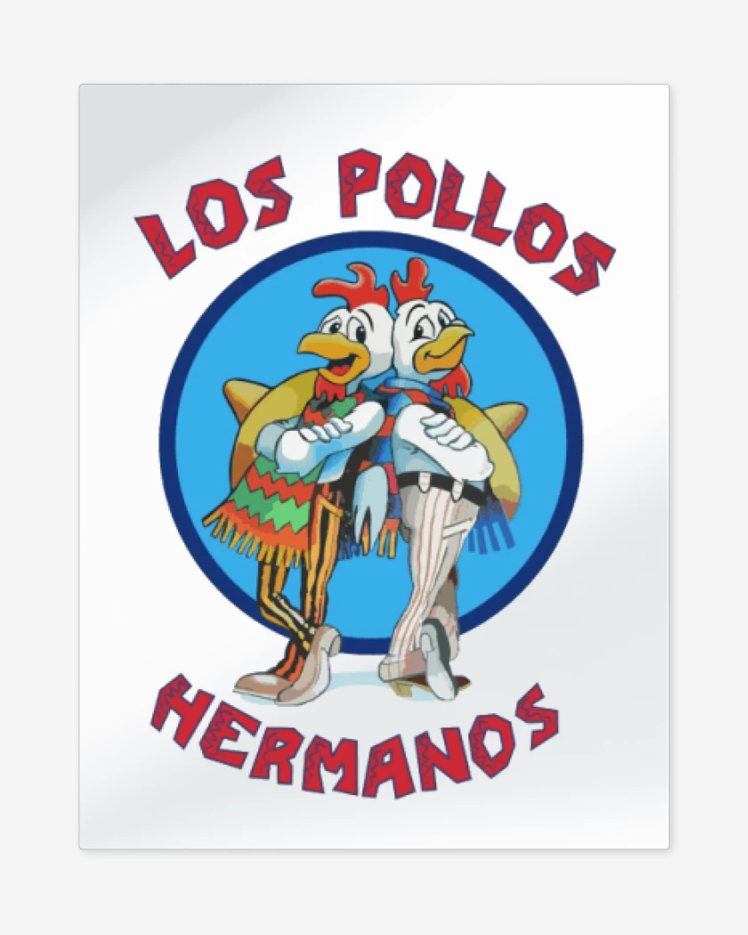 Print metalico Blanco de Los pollos hermanos