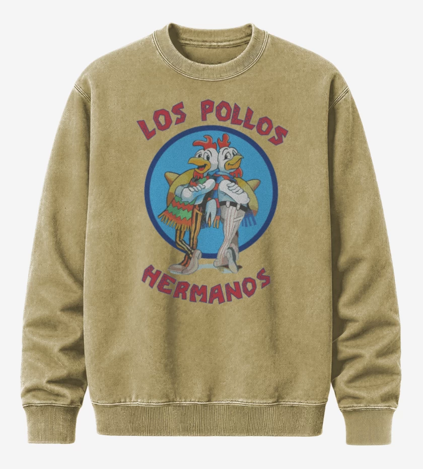Poleron Polo Acid Wash Beige de Los pollos hermanos