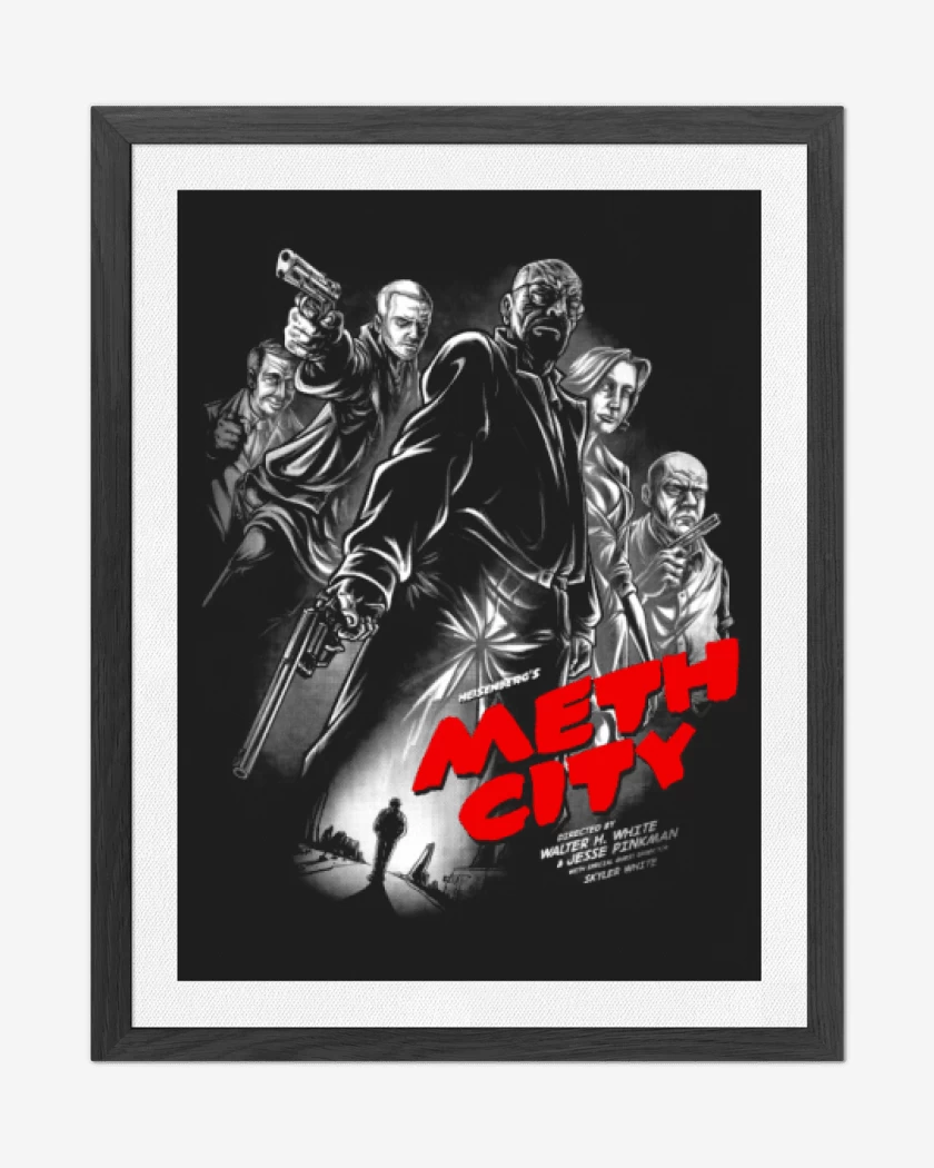 Cuadro decorativo Negro de meth city
