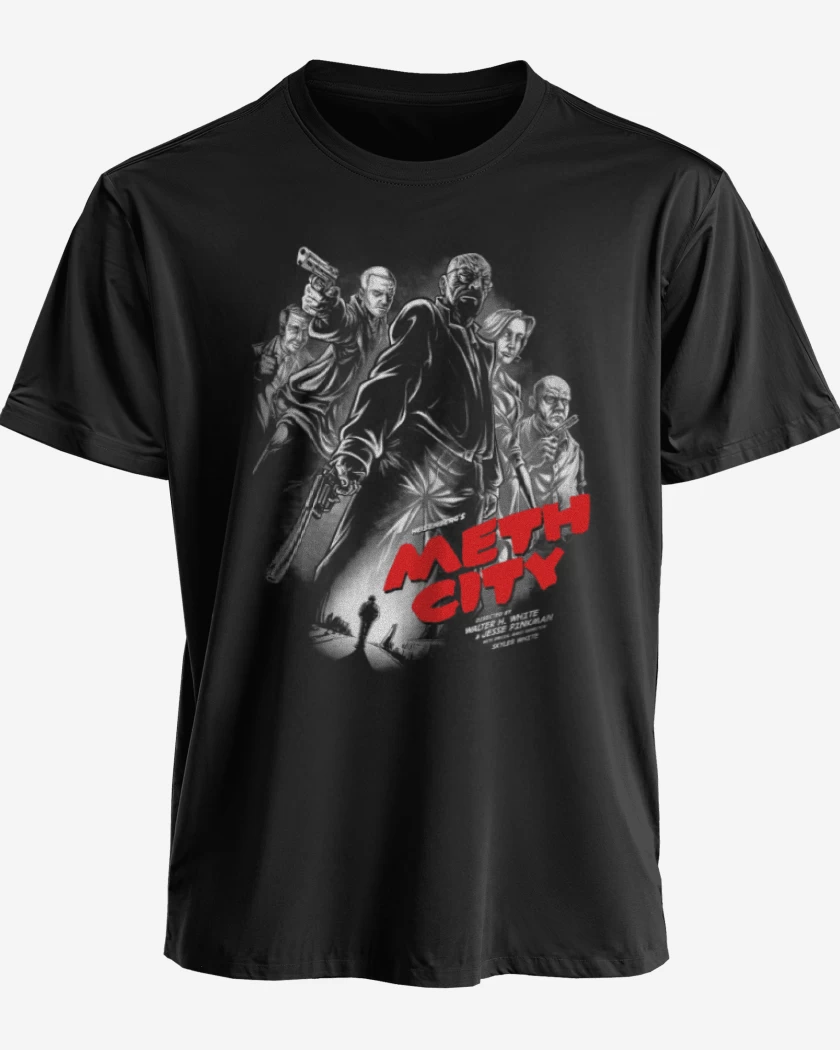 Polera premium Negro de meth city