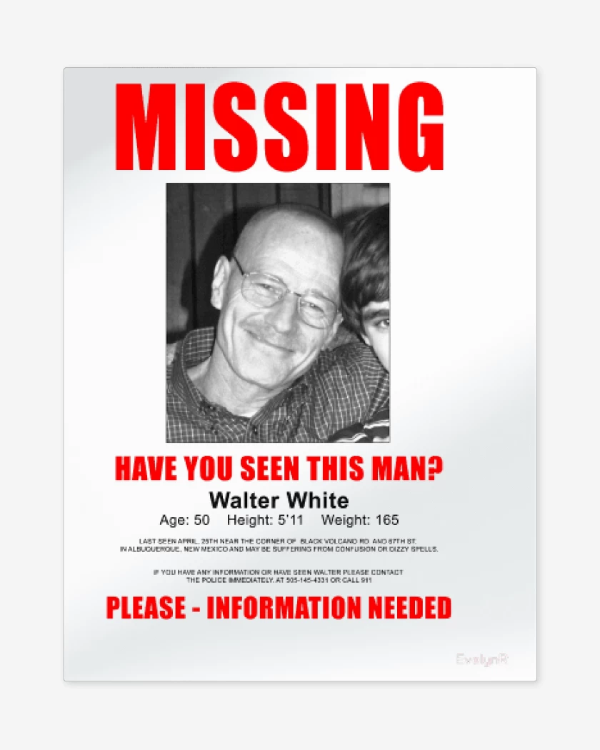 Print metalico Missing
