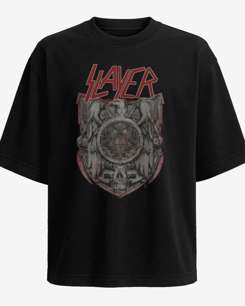 Polera Oversize Negro de Slayer 2