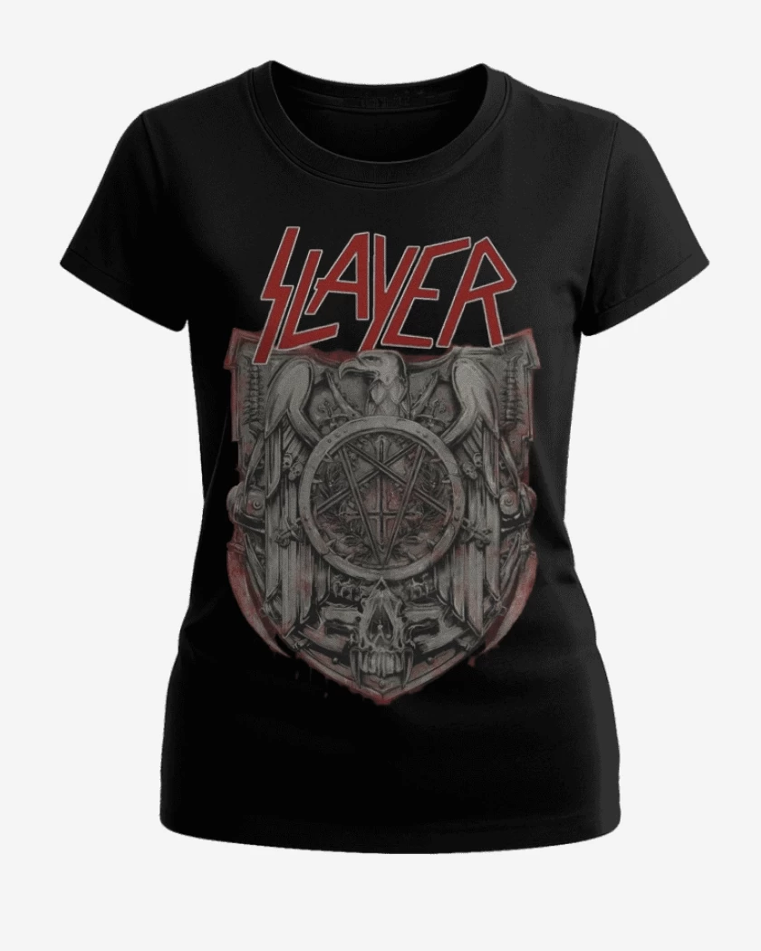 Polera de Mujer Negro de Slayer 2