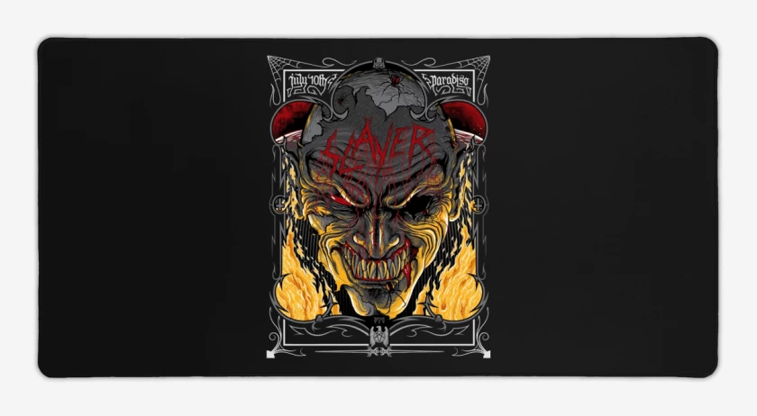 Mouse pad Gamer Negro de Slayer 3