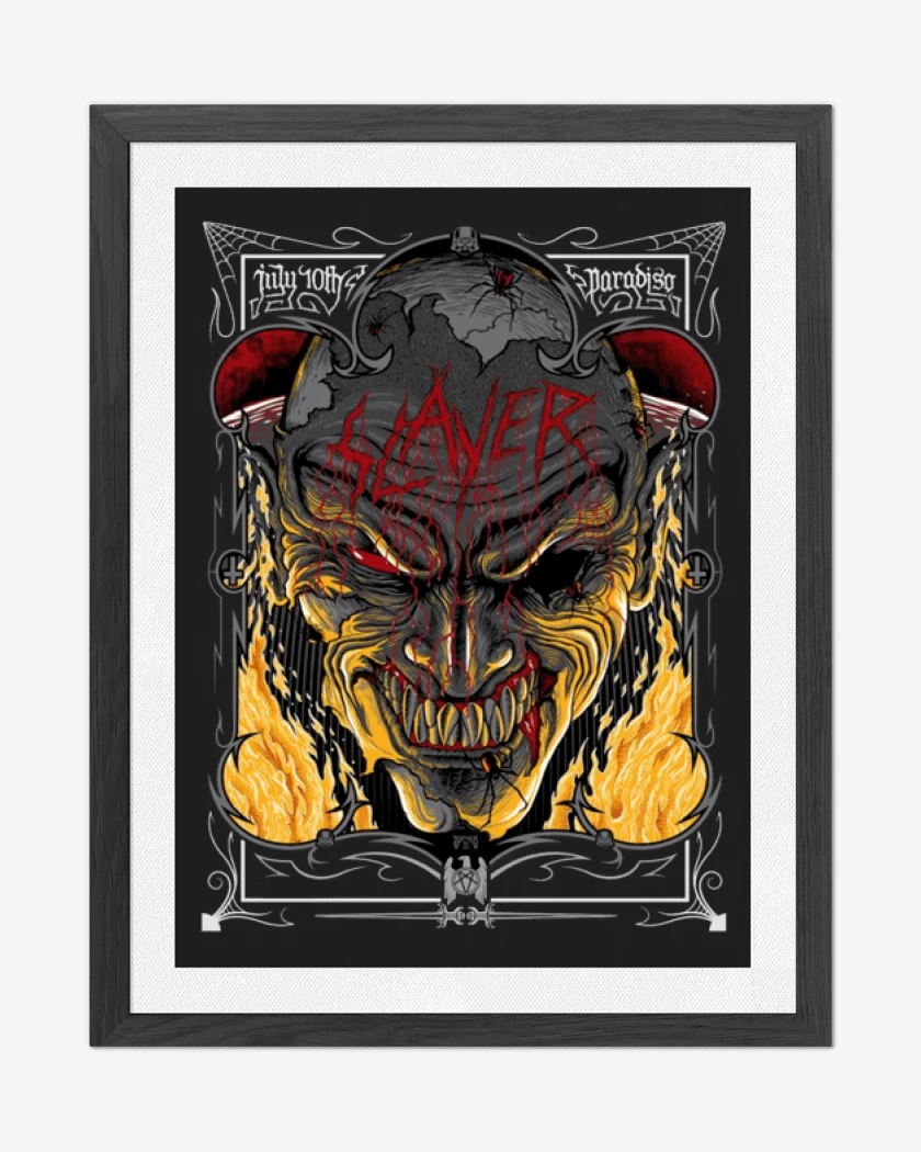 Cuadro decorativo Negro de Slayer 3