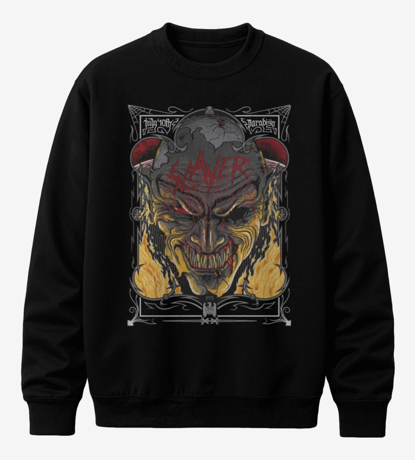 Poleron polo Negro de Slayer 3