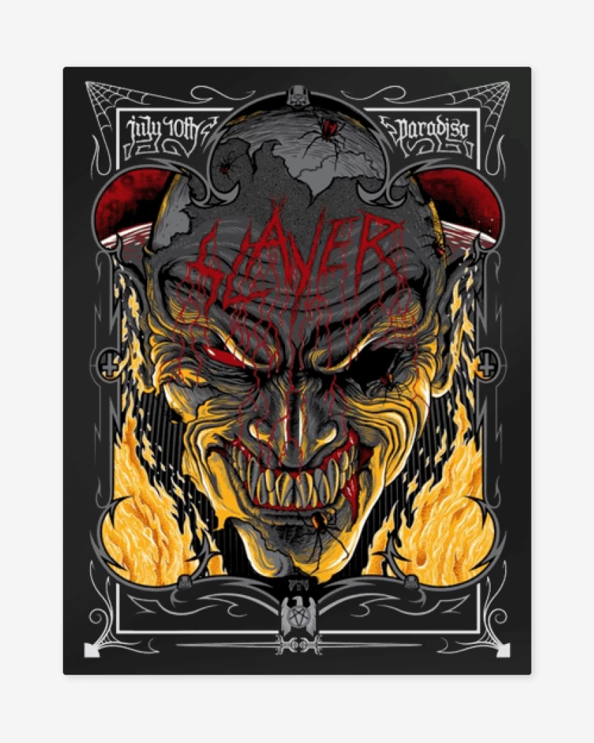 Print metalico Negro de Slayer 3