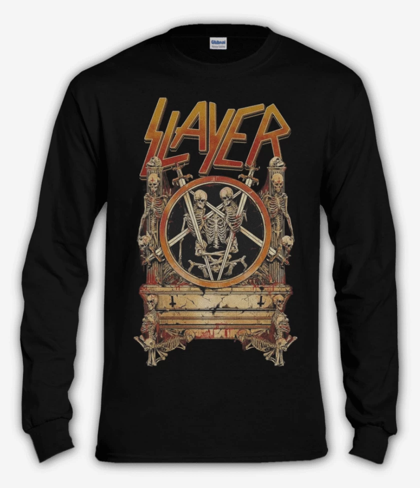 Polera manga larga Negro de Slayer 4