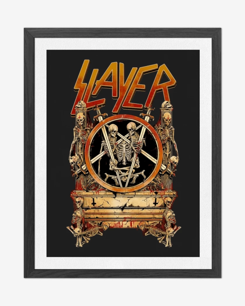 Cuadro decorativo Negro de Slayer 4