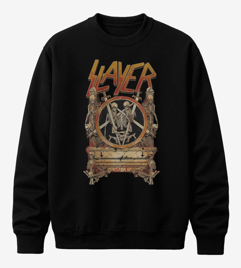 Poleron polo Negro de Slayer 4
