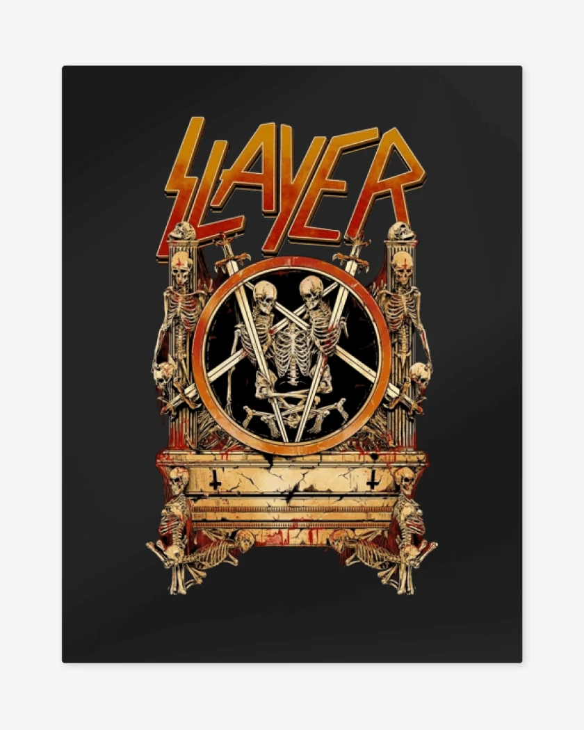 Print metalico Negro de Slayer 4