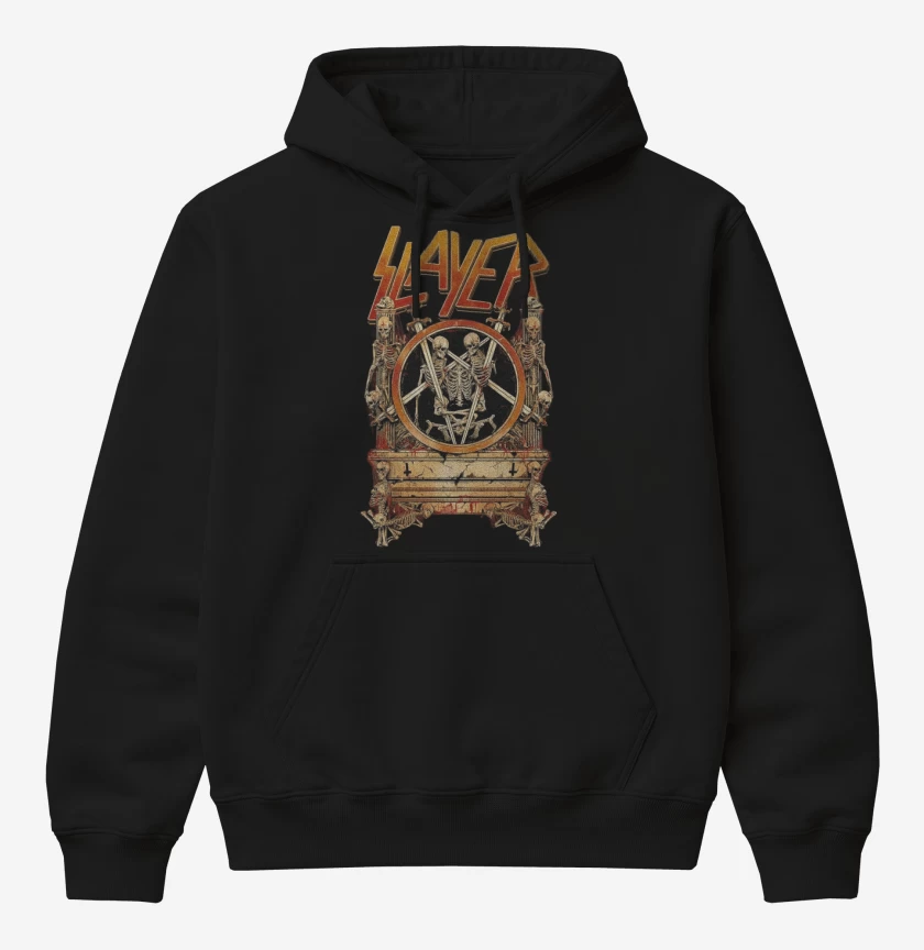 Poleron Canguro básico Negro de Slayer 4