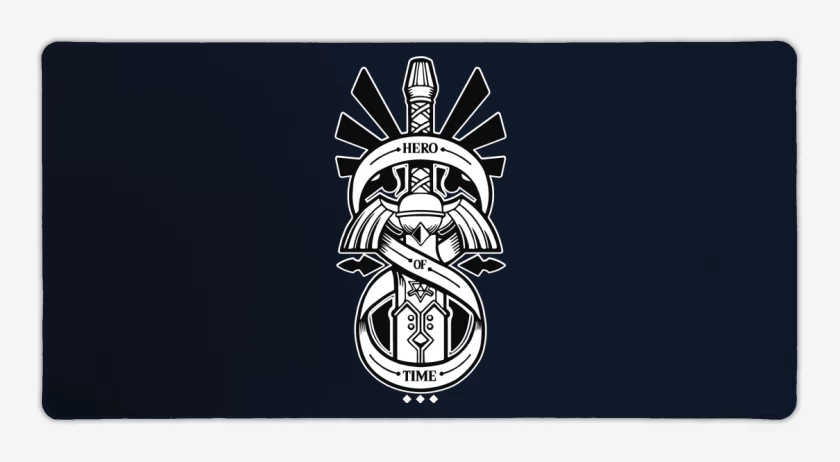 Mouse pad Gamer Azul Marino de The Legend Of Zelda - Hero Of Time