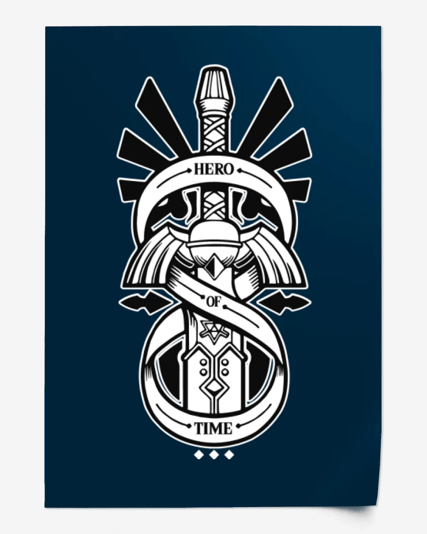 Print The Legend Of Zelda - Hero Of Time